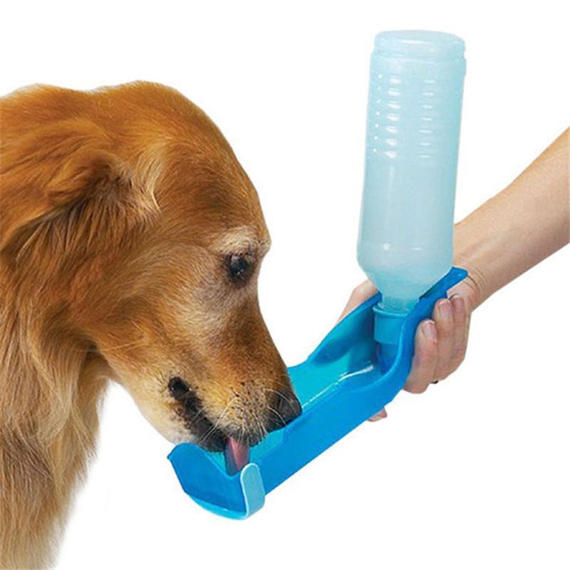 250ml Foldable Pet Dog Cat Water Drinking Bottle - Indigo-Temple