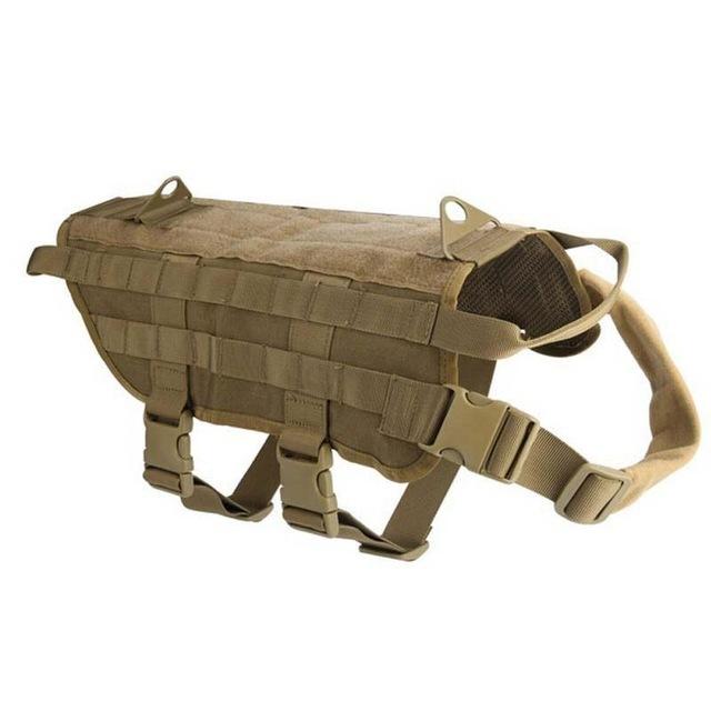 Tactical K9 Adjustable Molle Vest - Indigo-Temple