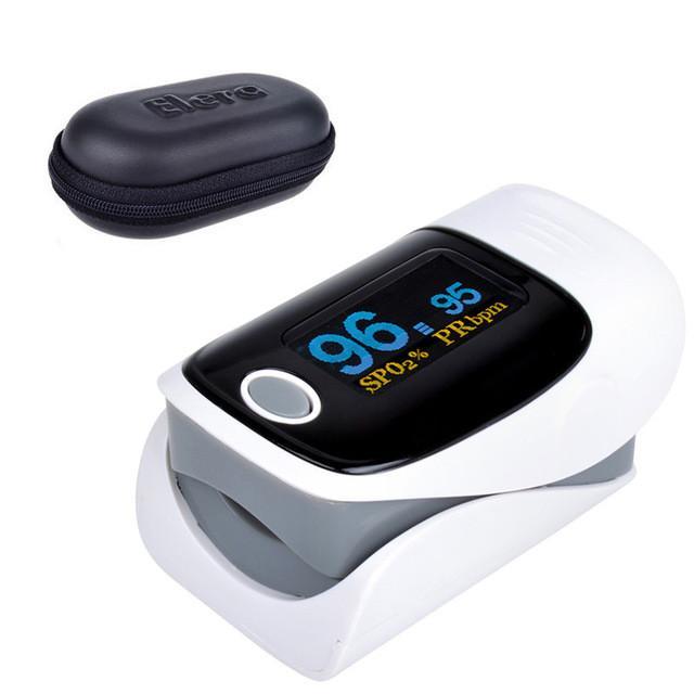 OLED Digital finger Oximeter + Pulse meter - Indigo-Temple