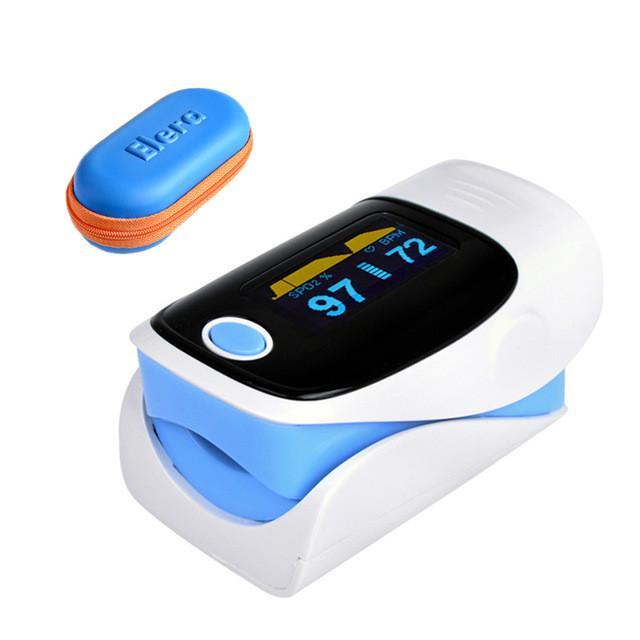 OLED Digital finger Oximeter + Pulse meter - Indigo-Temple