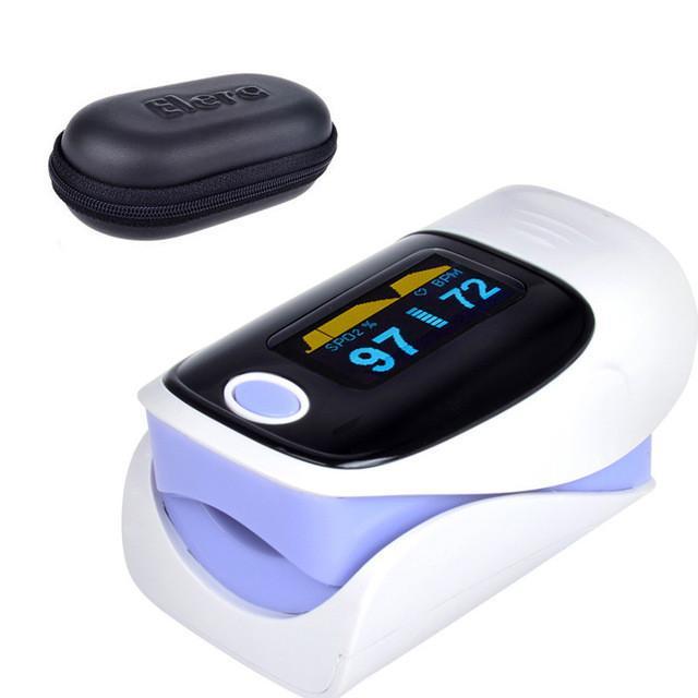 OLED Digital finger Oximeter + Pulse meter - Indigo-Temple