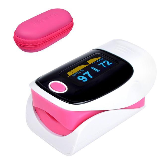 OLED Digital finger Oximeter + Pulse meter - Indigo-Temple