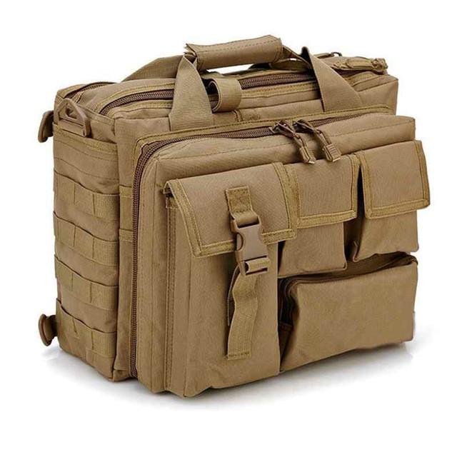 Molle Outdoor Tactical padded Laptop Bag - Indigo-Temple