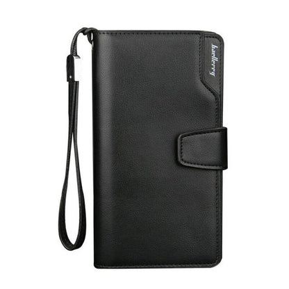 Baellerry™ Traveler's Business Checkbook Wallet - Indigo-Temple