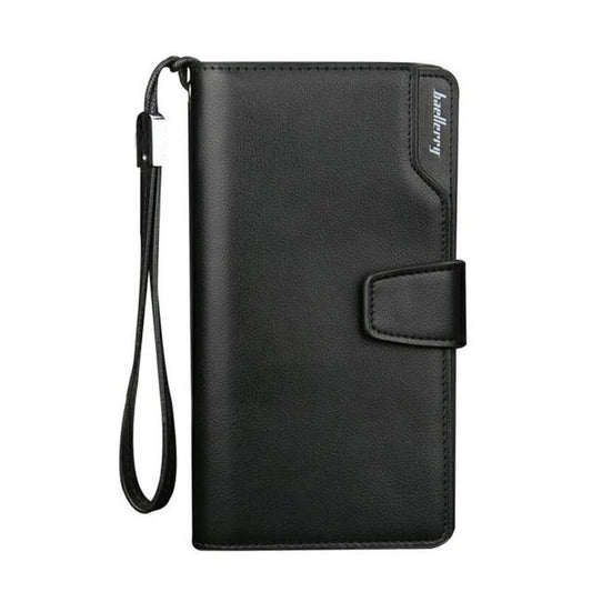 Baellerry™ Traveler's Business Checkbook Wallet - Indigo-Temple