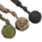 Monkey Fist - Steel Ball Bearing Self-defensel Key Chain (2pcs) - Indigo-Temple