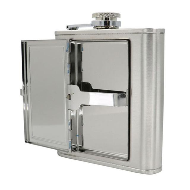 Cigarettes Case Hip Flask - Indigo-Temple