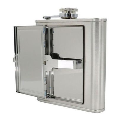 Cigarettes Case Hip Flask - Indigo-Temple