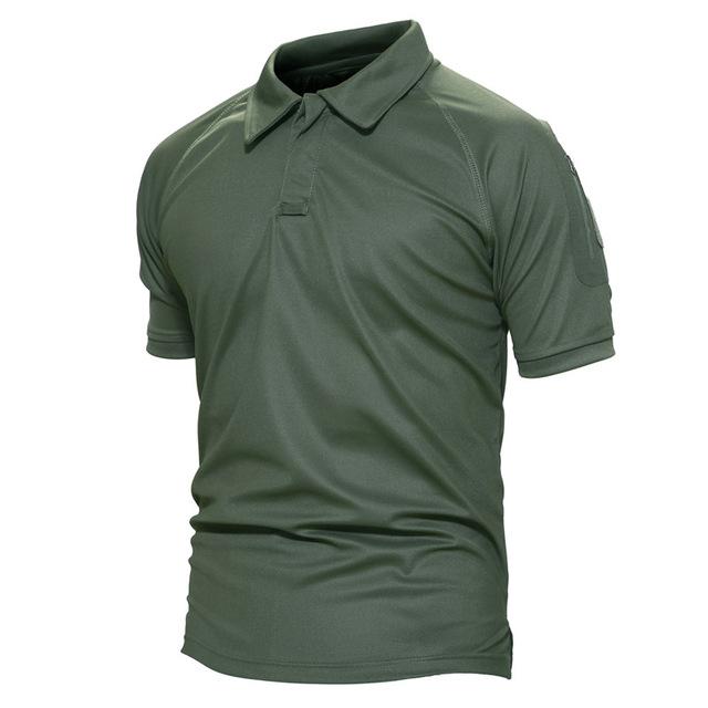 TACVASEN  Sleeve Pocket Tactical Polo - Indigo-Temple