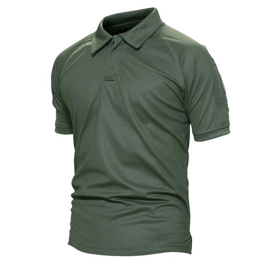 TACVASEN  Sleeve Pocket Tactical Polo - Indigo-Temple
