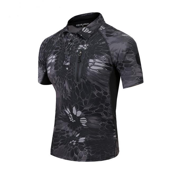WildWolf™- Zippered Chest Pocket Combat Shirt - Indigo-Temple