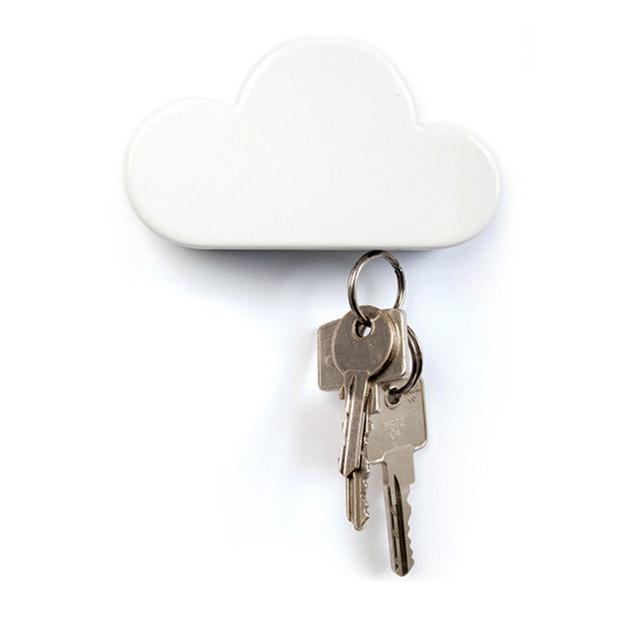 Cloud Shape Magnetic Key Holder (2 Pcs) - Indigo-Temple