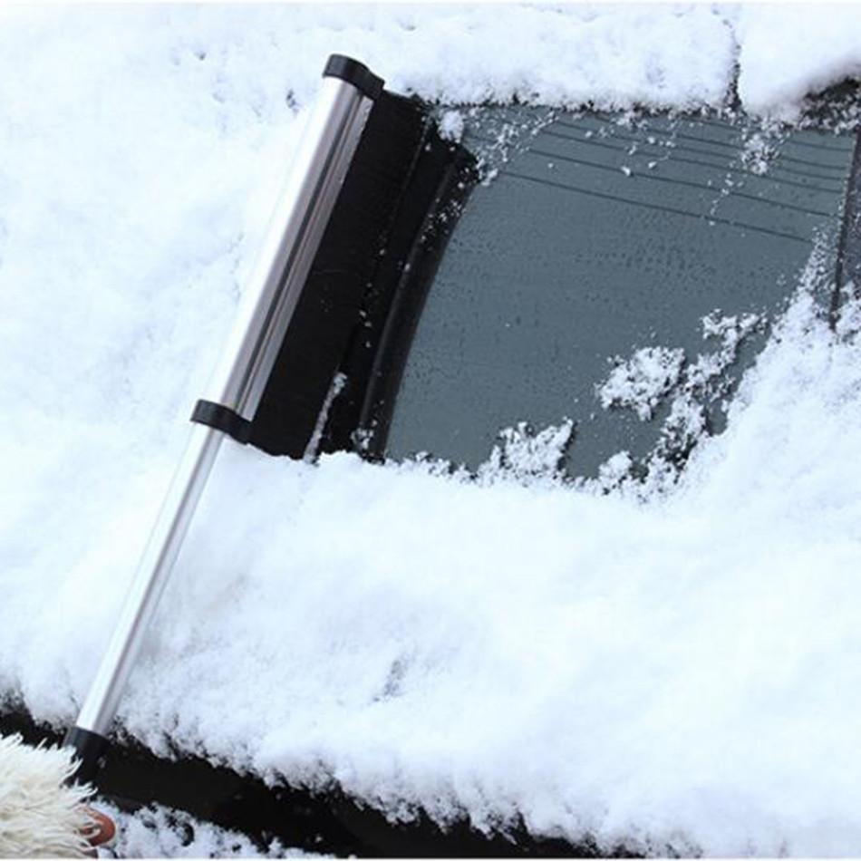 2 In 1 Extendable Telescoping Snow Brush & Ice Scraper - Indigo-Temple