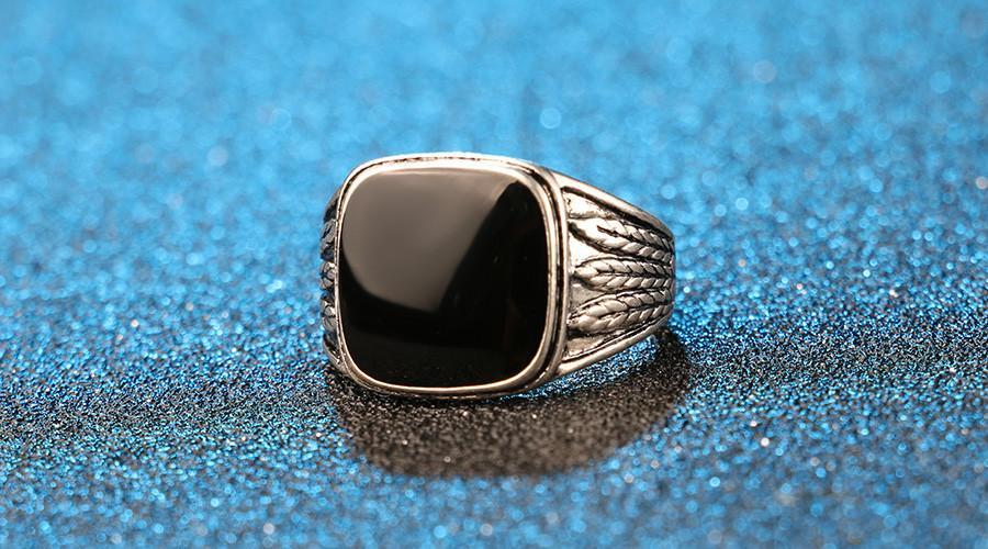 BlackY  -   Ring  For Men - Indigo-Temple
