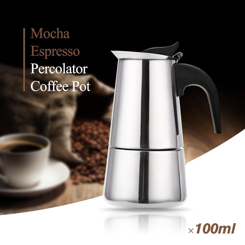 Stainless Steel Espresso Percolator - Indigo-Temple