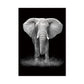 Black & White African Animal Canvas Painting - Indigo-Temple