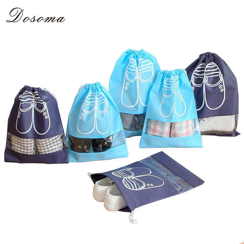 5pcs/lot Travel Shoe Bags - Indigo-Temple