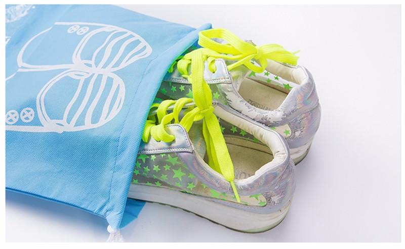 5pcs/lot Travel Shoe Bags - Indigo-Temple