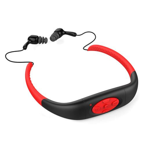 8GB Mp3 Bluetooth WATERPROOF Headphones - Indigo-Temple