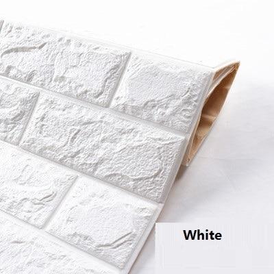 DIY 3D Waterproof Brick Wallpaper (2 pcs) - Indigo-Temple