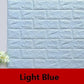 DIY 3D Waterproof Brick Wallpaper (2 pcs) - Indigo-Temple