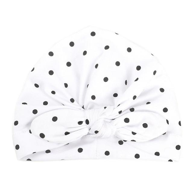 Baby Girls Polka Dot Headband - Indigo-Temple
