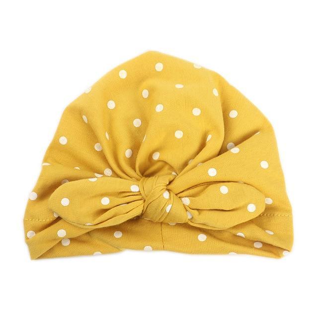 Baby Girls Polka Dot Headband - Indigo-Temple