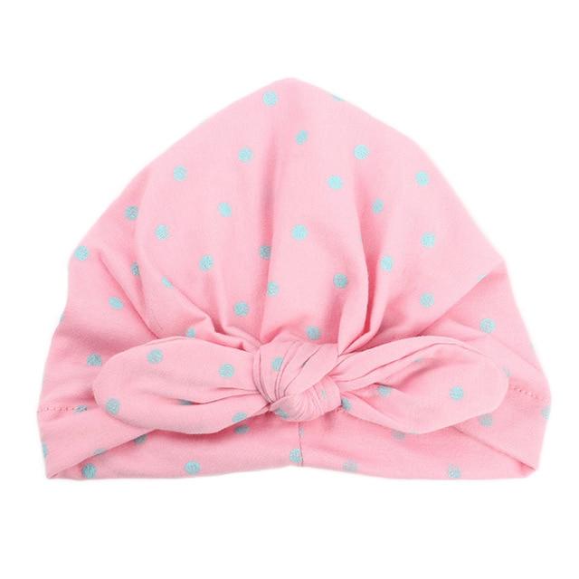 Baby Girls Polka Dot Headband - Indigo-Temple
