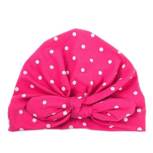 Baby Girls Polka Dot Headband - Indigo-Temple