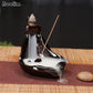 Mini Ceramic Waterfall Backflow Incense Burners - Indigo-Temple