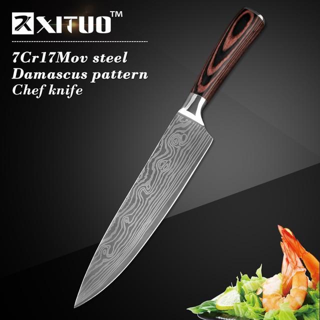 Xituo™ Knife - Japanese Kitchen Knives - Indigo-Temple