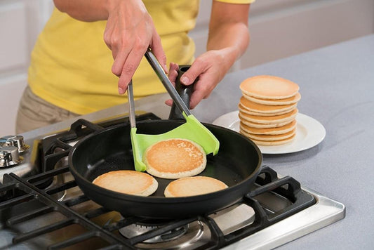 Clever Tongs - 2 in 1 Kitchen Spatula and Tongs - Indigo-Temple
