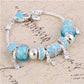 Women's Decorative Bead and Charm Bracelet - Indigo-Temple