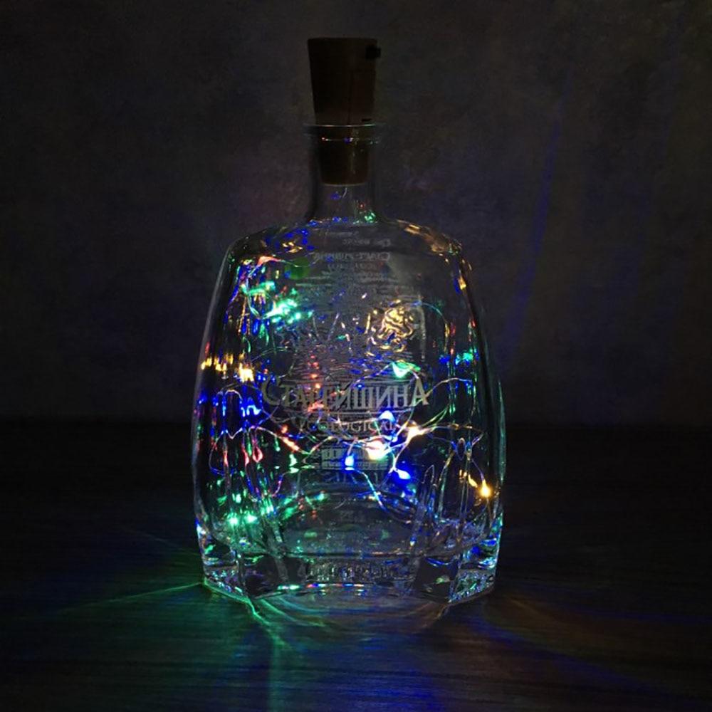 Decorative Bottled LED Lights (2pcs) - Indigo-Temple