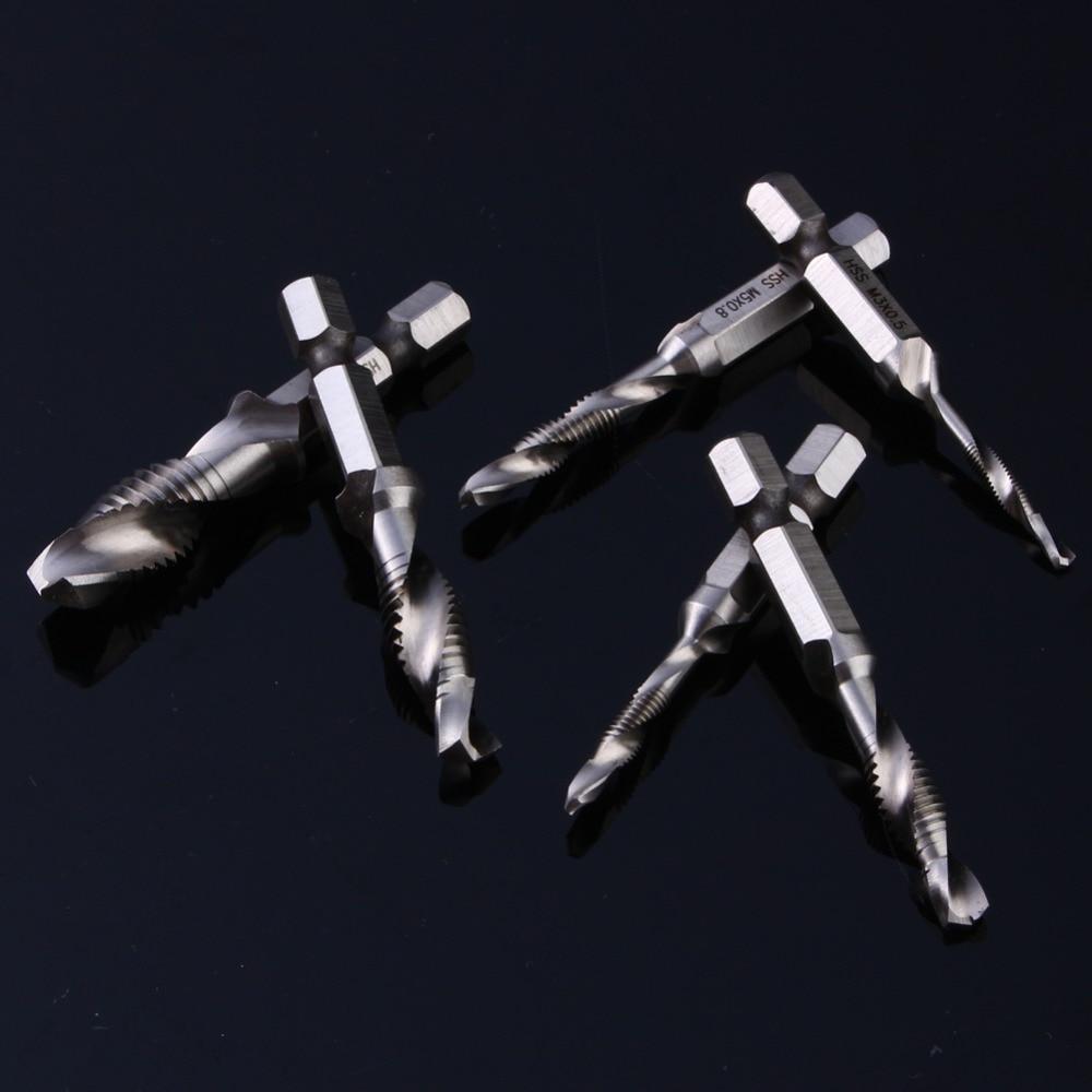 Thread Tap High-Speed Steel (HSS) Drill Bits Set (6pcs)