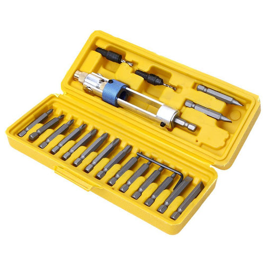 FlipBIt™ - 20 Pcs Multi-Drill & Screwdriver Set - Indigo-Temple