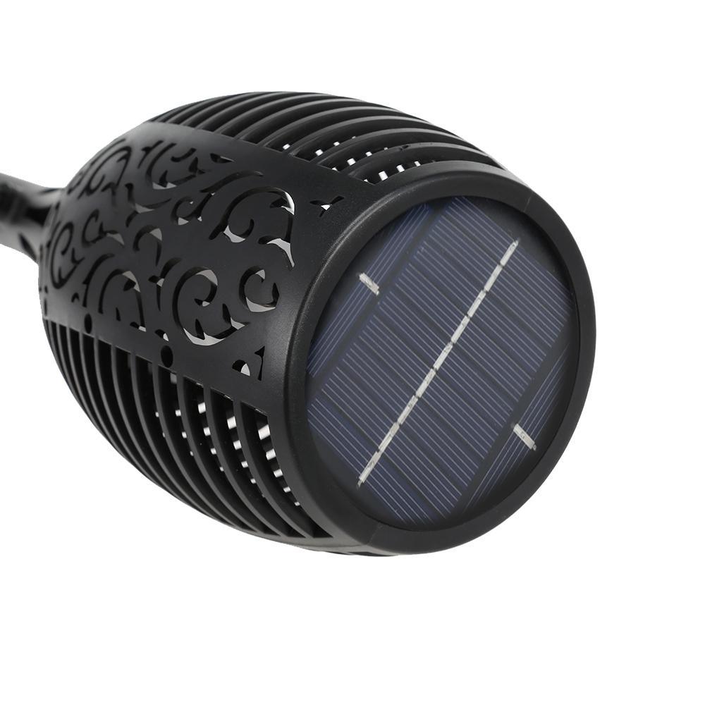 Outdoor LED Solar Waterproof Flame Torch Light - Indigo-Temple