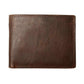 GENODERN™ Classic Bi-Fold Genuine Leather Wallet - Indigo-Temple