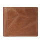 GENODERN™ Classic Bi-Fold Genuine Leather Wallet - Indigo-Temple