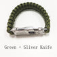 Paracord Survival knife  Bracelet - Indigo-Temple