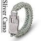 Paracord Survival knife  Bracelet - Indigo-Temple