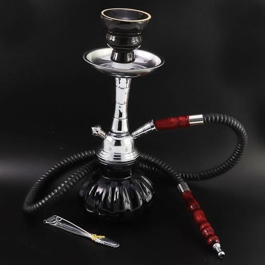 Mini Single/Double Portable Hookah Set - Indigo-Temple