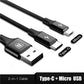 3-IN-1 3A Super Fast Charge Cable (USB+TypeC+iPhone) - Indigo-Temple