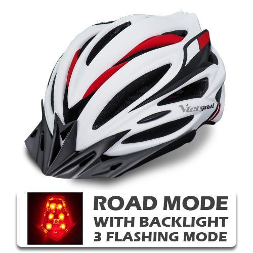 Pro Bicycle Helmets With LED Back Light - Indigo-Temple