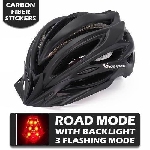 Pro Bicycle Helmets With LED Back Light - Indigo-Temple