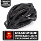 Pro Bicycle Helmets With LED Back Light - Indigo-Temple