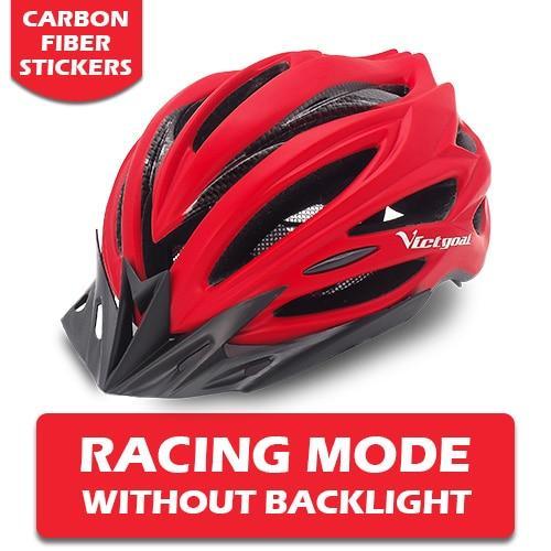Pro Bicycle Helmets With LED Back Light - Indigo-Temple
