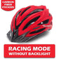 Pro Bicycle Helmets With LED Back Light - Indigo-Temple