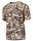Summer Army  Breathable Camo Military T-Shirt - Indigo-Temple