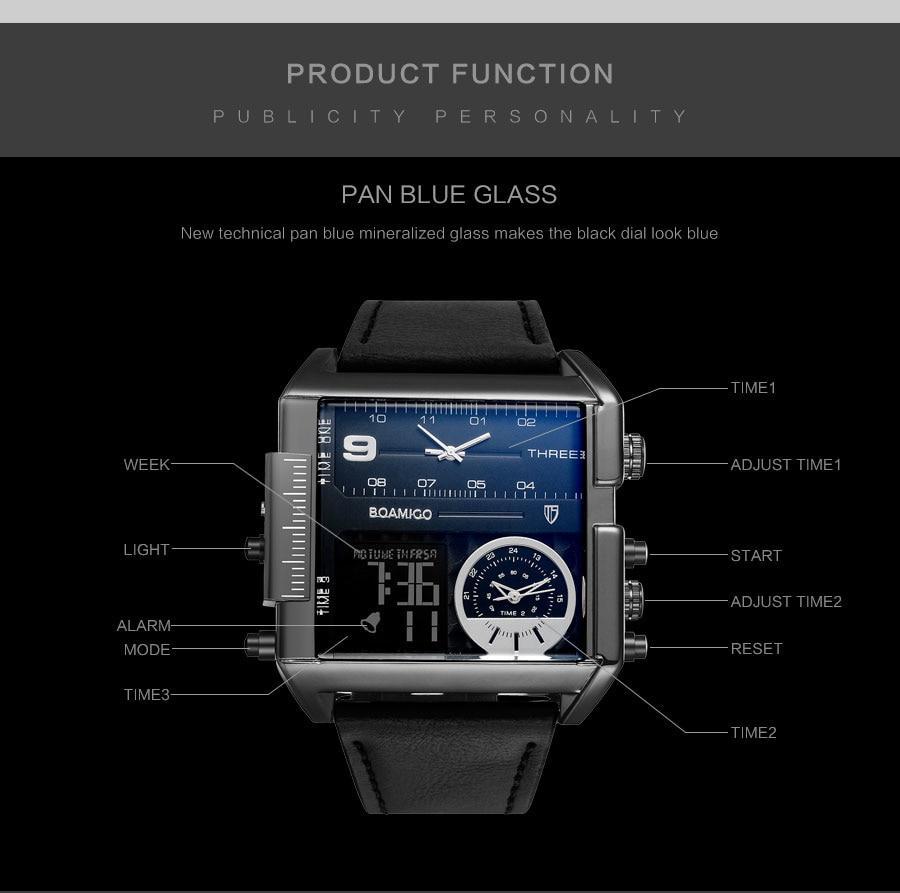 3-Timezone Luxury Sports Watch - Indigo-Temple